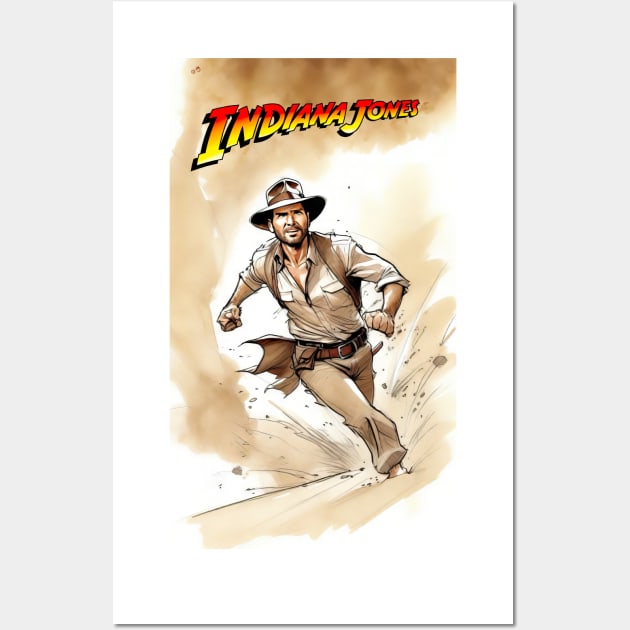 Indiana Jones - Quick sand 2 Wall Art by Buff Geeks Art